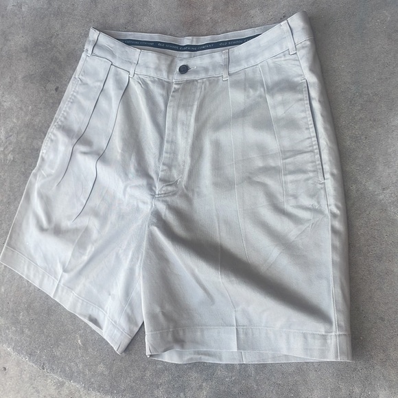 90s Vintage Old School Clothing Company Khaki Shorts! Size 34 - Picture 1 of 8